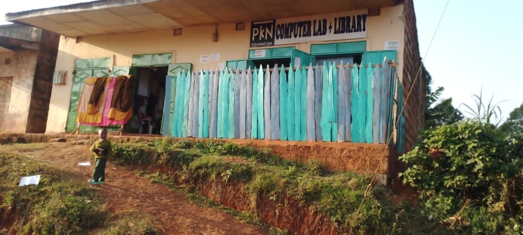 A wider view of the PKN Computer Lab and Library and the surrounding village.