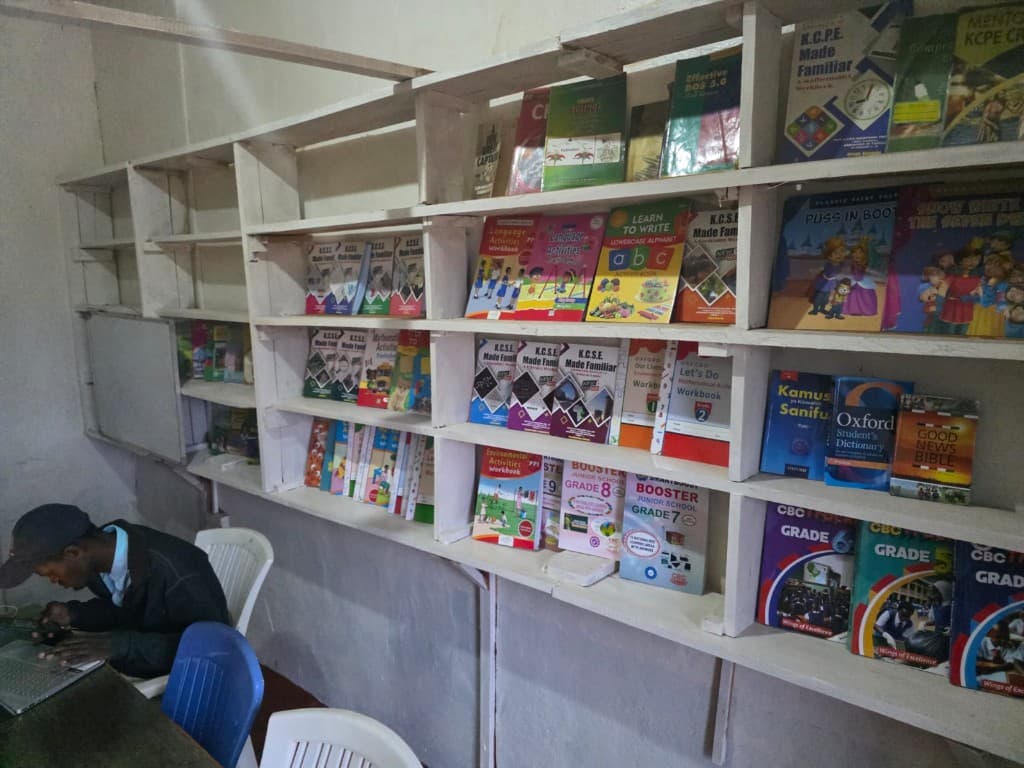 Graded readers and revision guides fill the restocked library shelves.